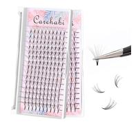 Cils en Bouquet, Cils en Touffes, Extension de Cils Individuels DIY D-Curl pour Maquillage des Yeux Naturels, Pinceau Exquis Inclus