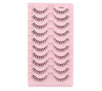 Cils œil de chat 3/10 paires de cils 3D réutilisables, outils de faux cils doux et ondulés