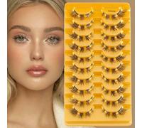 Cils œil de chat 3/10 paires de cils 3D réutilisables, outils de faux cils doux et ondulés