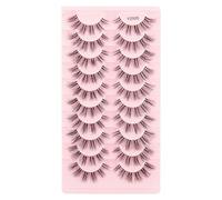 Cils œil de chat 3/10 paires de cils 3D réutilisables, outils de faux cils doux et ondulés