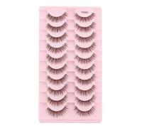 Cils œil de chat 3/10 paires de cils 3D réutilisables, outils de faux cils doux et ondulés