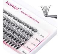 Cils Individuel Cluster Faux Cils Extension de Cils Professionnel 20D 0.07mm C Curl 8-16mix Faux-Cils Naturel Soie Cluster Cils Volume Russe Individual FADVAN(20D-0.07C, 8-16mm)