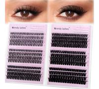 Cils Individuels, 6 Styles Volume Russe Extension Cils Mixte 10-16mm 30d-40d-50d-60d-80d-100d C-Curl Cluster Lashes DIY Pour Débutants, Look Naturel