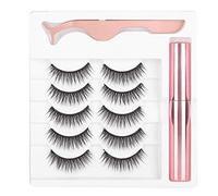 Cils Magnétiques, 3 Paires De Faux Cils Naturels 3D, Cils Magnétiques Réutilisables Et Eyeliner Magnétique Imperméable, Eyeliners Magnétiques Longue Durée Avec Eyeliner Outil De Maquillage Des Cils