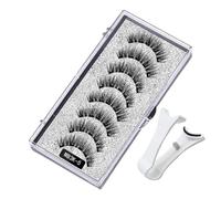 Cils Magnétiques | 8pcs Kit De Réutilisable False Look Naturel Avec Applicateur - Grappes D'extension Bricolage Pour Femmes, Débutants, Maquilleurs, Salons