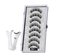 Cils magnétiques,cils magnétiques | 8 cils magnétiques pour une tenue longue durée,Grappes d'extensions de cils, faux cils, cils vaporeux pour un confort toute la journée