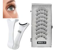 Cils magnétiques - cils magnétiques avec applicateur | Kit de cils naturels | 3D Fausse réutilisable Lash avec applicateur, pas de cils de colle pour femmes | Le design est petit et léger
