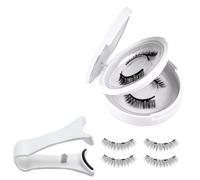 Cils magnétiques - cils magnétiques naturels | 4 pièces pas de clusters de faux cils à la colle avec applicateur | Accessoires de maquillage pour les femmes pour les dates de voyage Performances