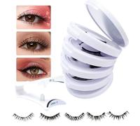 Cils Magnétiques | Cinq Paires Apparence Naturelle Accessoires De Maquillage Pour Les Yeux Réutilisables - Cils Magnétiques Pour Les Femmes | Pour Les Débutants Les Professionnels La Femme Et