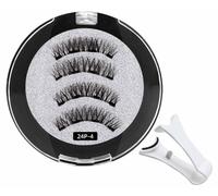 Cils magnétiques Elara Craft, cils magnétiques double face, cils réutilisables, cils magnétiques auto-adhésifs avec applicateur(Style 3)
