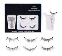 Cils magnétiques, faux cils magnétiques, cils magnétiques, cils magnétiques réutilisables, kit d'extension de faux cils 3D longue durée, maquillage des yeux cosmétique pour un aspect naturel des yeux