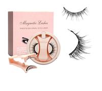 Cils magnétiques - Grappes naturelles 6D avec applicateurs, cils magnétiques pour fille, çils ḿagnétiques 6D, m̀agnétiques pour fille, sœur, amie, épouse, beauté à la maison, femmes, filles, débutants