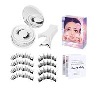 Cils magnétiques, kit de cils magnétiques | Ensemble de faux cils sans colle pour filles,Faux cils magnétiques pour rencontres, fête de mariage