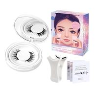 Cils magnétiques naturels - Kit de cils faux cils magnétiques pour un aspect naturel | groupes d'extension, un applicateur inclus, facile à appliquer dans le j'ai