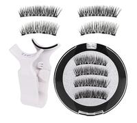 Cils magnétiques réutilisables - 1 paire de faux cils vaporeux, imperméables et faciles à porter | Sans colle cils magnétiques, applicateur inclus, aspect naturel pour un confort tout au long de la