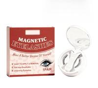 Cils magnétiques, sans eye-liner, cils magnétiques, aspect naturel, sans colle, avec applicateur, faciles à appliquer et à enlever, réutilisables