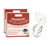 Cils magnétiques, sans eye-liner, cils magnétiques, aspect naturel, sans colle, avec applicateur, faciles à appliquer et à enlever, réutilisables