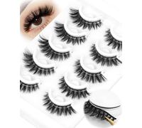 Cils Pré-ColléS Cat Eye Lash Shack Faux Cils Auto-AdhéSifs RéUtilisables Sans Colle Cils à Coller Lashes à Presser DIY à La Maison par Obeyalash (U-706)