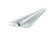 CILSON Lot de 2 joints de douche magnétiques de qualité supérieure - 200 cm - Épaisseur du verre : 7 mm - 90 ° à 180 °