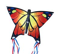 CIM cerf-Volant - Butterfly Orange - cerf-Volant monofil pour Enfants à partir de 3 Ans - 58x40cm - Inclus Ligne de 20ml - déjà monté - prêt à Voler