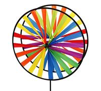 CIM Girouette Magic Twin Wheel 45 cm-résiste aux UV et aux intempéries : 2xØ45cm, Hauteur 112 cm-avec Tige en Fibre de Verre