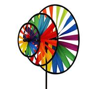 CIM Girouette - Magic Wheel Triple - résiste aux UV et aux intempéries - Roues : Ø35 / 25/16 cm, Hauteur: 102cm - INCL. Tige en Fibre de Verre