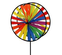 CIM Girouette - Magic Wheel Twin 35 - résiste aux UV et aux intempéries - Roues : 2xØ35cm, Hauteur : 97cm - INCL. Tige en Fibre de Verre