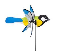 CIM Girouette Petite 2 en 1 KOHLMEISE - hélice Ø31cm, Longueur 41cm, Hauteur Totale 90cm - INCL. Tige de Fixation en Fibre de Verre et système de Suspension
