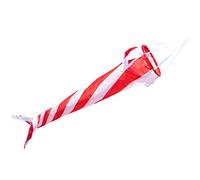 CIM Manche à air - Windturbine 90 Red/White - résiste aux UV et aux intempéries - Ø20cm, Longueur: 90cm - INCL. émerillon à roulement à Billes