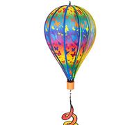 CIM Mongolfière - Satorn Balloon 28 Butterfly Twist - résiste aux intempéries - Ballon: Ø28cm x 48cm - accrochage Inclus
