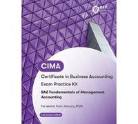 Cima Ba2 Fundamentals Of Management Accounting