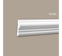 Cimaise 151303 Profhome Moulure décorative style Néo-Classicisme blanc 2 m