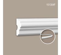 Cimaise 151304F Profhome Moulure décorative flexible style Néo-Classicisme blanc 2 m