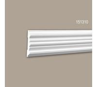 Cimaise 151310 Profhome Moulure décorative design intemporel classique blanc 2 m