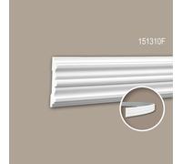 Cimaise 151310F Profhome Moulure décorative flexible design intemporel classique blanc 2 m