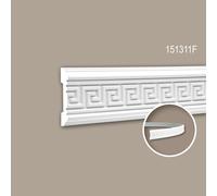 Cimaise 151311F Profhome Moulure décorative flexible design intemporel classique blanc 2 m