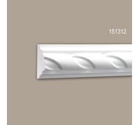 Cimaise 151312 Profhome Moulure décorative style Néo-Empire blanc 2 m