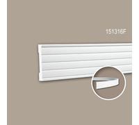 Cimaise 151316F Profhome Moulure décorative flexible design moderne blanc 2 m