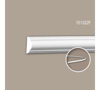 Cimaise 151322F Profhome Moulure décorative flexible style Néo-Classicisme blanc 2 m