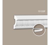 Cimaise 151330F Profhome Moulure décorative flexible design intemporel classique blanc 2 m