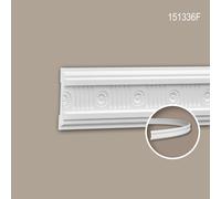Cimaise 151336F Profhome Moulure décorative flexible style Néo-Classicisme blanc 2 m