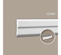 Cimaise 151342F Profhome Moulure décorative flexible design moderne blanc 2 m