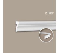 Cimaise 151346F Profhome Moulure décorative flexible style Néo-Classicisme blanc 2 m