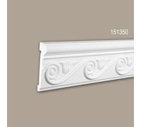 Cimaise 151350 Profhome Moulure décorative style Néo-Empire blanc 2 m