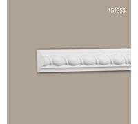Cimaise 151353 Profhome Moulure décorative style Néo-Empire blanc 2 m