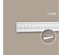 Cimaise 151359F Profhome Moulure décorative flexible style Néo-Classicisme blanc 2 m