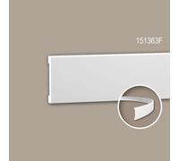 Cimaise 151363F Profhome Moulure décorative flexible design moderne blanc 2 m
