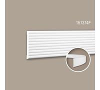 Cimaise 151374F Profhome Moulure décorative flexible design moderne blanc 2 m