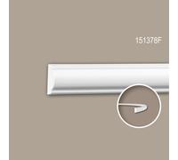 Cimaise 151378F Profhome Moulure décorative flexible style Néo-Classicisme blanc 2 m