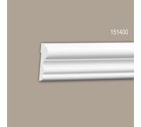 Cimaise 151400 Profhome Moulure décorative Moulure frise design intemporel classique blanc 2 m
